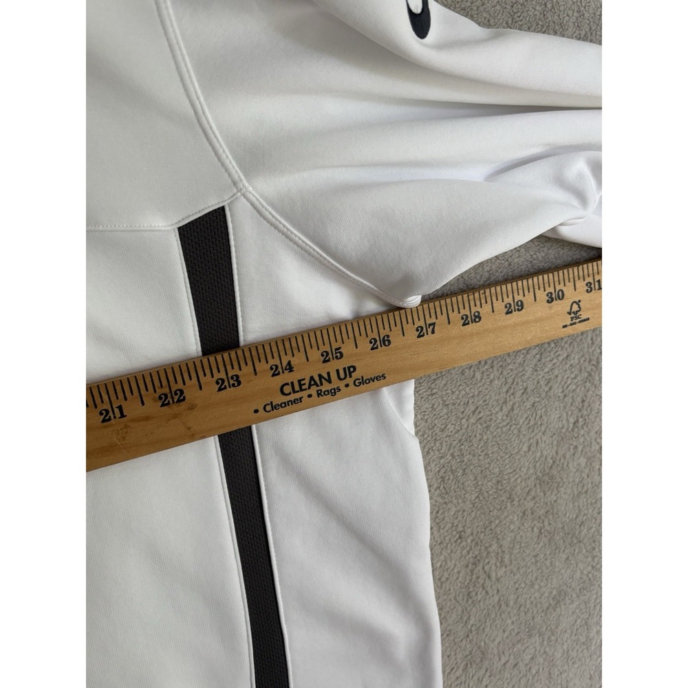 Nike Golf Therma Fit 1/4 Zip Pullover Jacket Men's XXL White Black Fleece 0773 - Picture 5 of 6